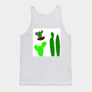 green cactus tree design art Tank Top